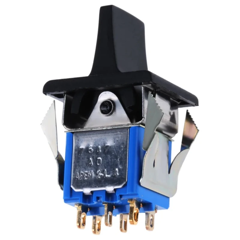 APEM DPDT On-Off-On (On)-Off-(On) Rocker Switch Panel 7000 Series 12.5 x 15 mm Cutout 6A 30V DC 7647AD+U1202+U702