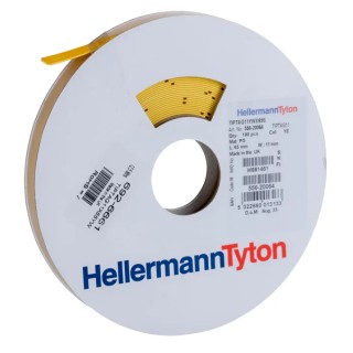 HellermannTyton Polyolefin Yellow Print Cable Labels, 65 mm Width, 190 Labels Per Pack 556-20064 TIPTAG11X65YE-PO-YE
