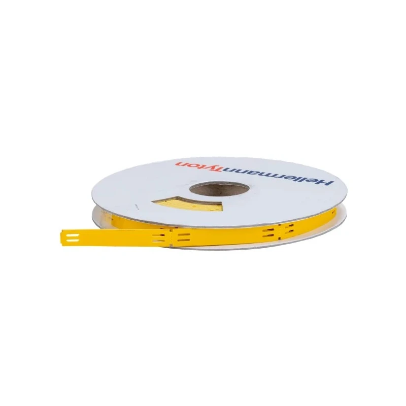 HellermannTyton Polyolefin Yellow Print Cable Labels, 65 mm Width, 190 Labels Per Pack 556-20064 TIPTAG11X65YE-PO-YE