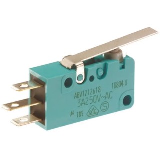Panasonic Hinge Lever Miniature Micro Switch with Tab Terminal, 5A 250V AC, SPCO Contact, IP50 ABV1212513