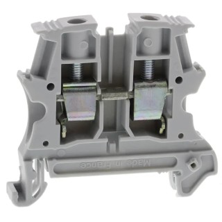 Legrand 371 Series DIN Rail Terminal Block Grey, 6mm², 1-Level, Screw, 800V, 50A, Model 0 371 62
