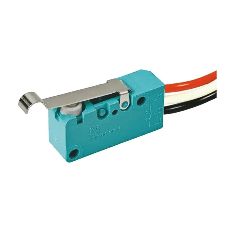 Panasonic Simulated Roller Lever Micro Switch, Pre-Wired Terminal, 5A Current, 250 V AC, 24 V DC, SPST, IP67 ABV162450