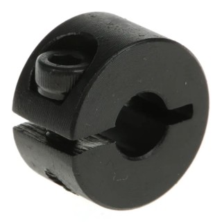 Huco Shaft Collar One Piece Clamp Screw Steel, Bore Diameter 6mm, Outside Diameter 16mm, Width 9mm, Thread M3 x 8 046101006