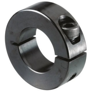 Huco Steel Shaft Collar One Piece Clamp Screw Clamp Screw Black Oxide Finish Bore 14mm OD 30mm Width 11mm 046101014