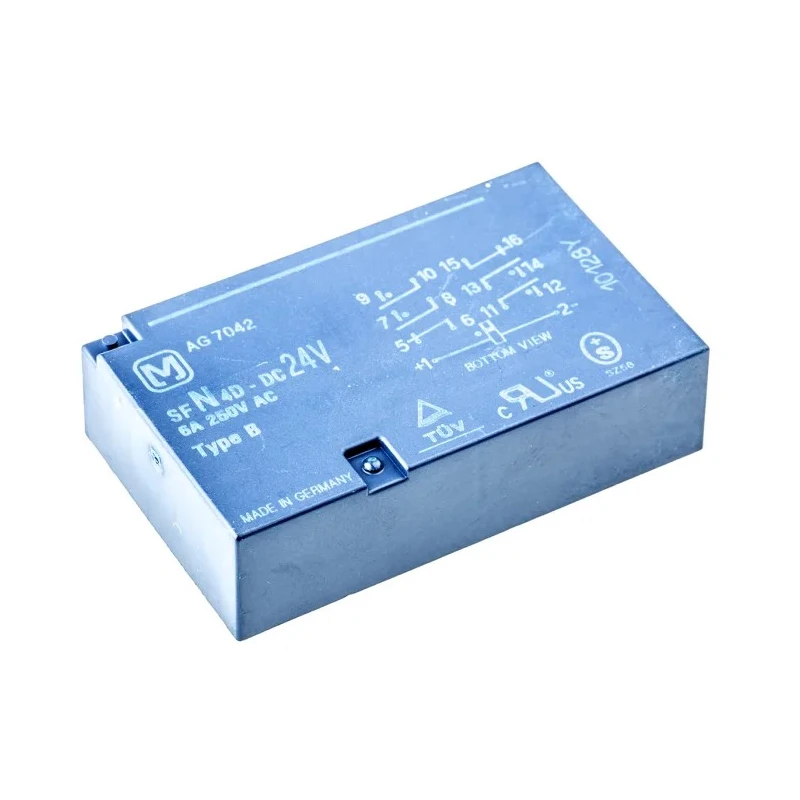 Panasonic PCB Force Guided Relay 24V dc Coil Voltage 6-Pole 4PST SFN4D24D