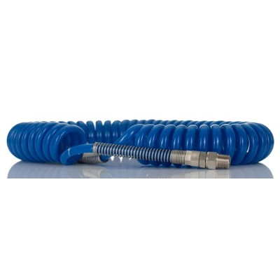 RS PRO 5 m Blue Polyurethane Recoil Hose 70°C, -20°C 700-5658