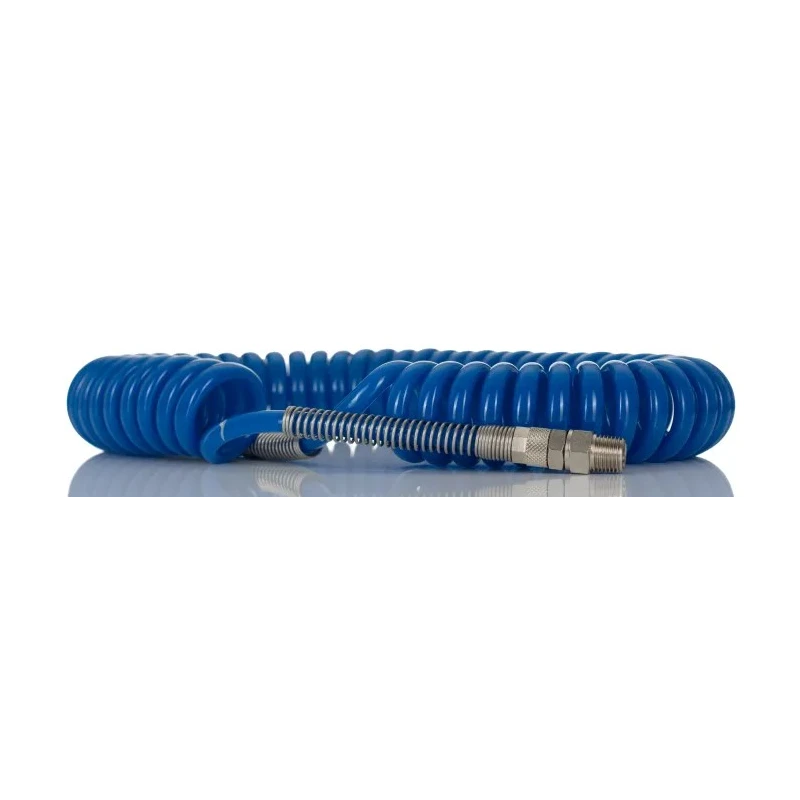 RS PRO 5 m Blue Polyurethane Recoil Hose 70°C, -20°C 700-5658