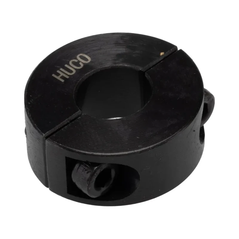 Huco Shaft Collar Two Piece Clamp Screw Steel, Bore Diameter 12mm, Outside Diameter 28mm, Width 11mm, Black Oxide 046201012