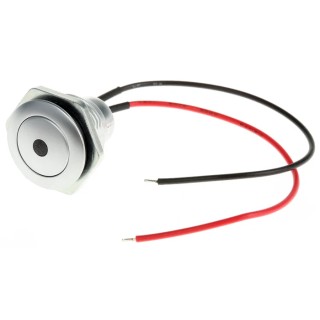 ITW Switches 57M Series Illuminated Push Button Switch Panel Mount 16mm Cutout Silver SPST IP67 57M 511R