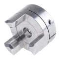 Ruland Aluminium Clamp Style Jaw Flexible Coupler 41.3 mm Outside Diameter, 10 mm Bore, 53 mm Length Finished MJC41-10-A