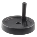 RS PRO Black Thermoplastic Fold Away Revolving Handle Hand Wheel 200 mm Diameter 702-7853