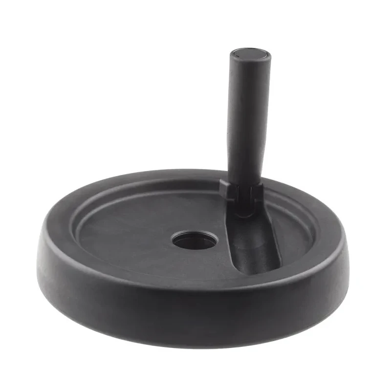 RS PRO Black Thermoplastic Fold Away Revolving Handle Hand Wheel 200 mm Diameter 702-7853