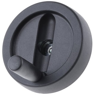 RS PRO Black Nylon Fold Away Revolving Hand Wheel 100 mm Diameter 702-7866