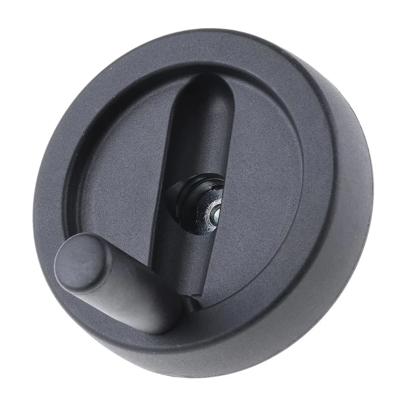 RS PRO Black Nylon Fold Away Revolving Hand Wheel 100 mm Diameter 702-7866