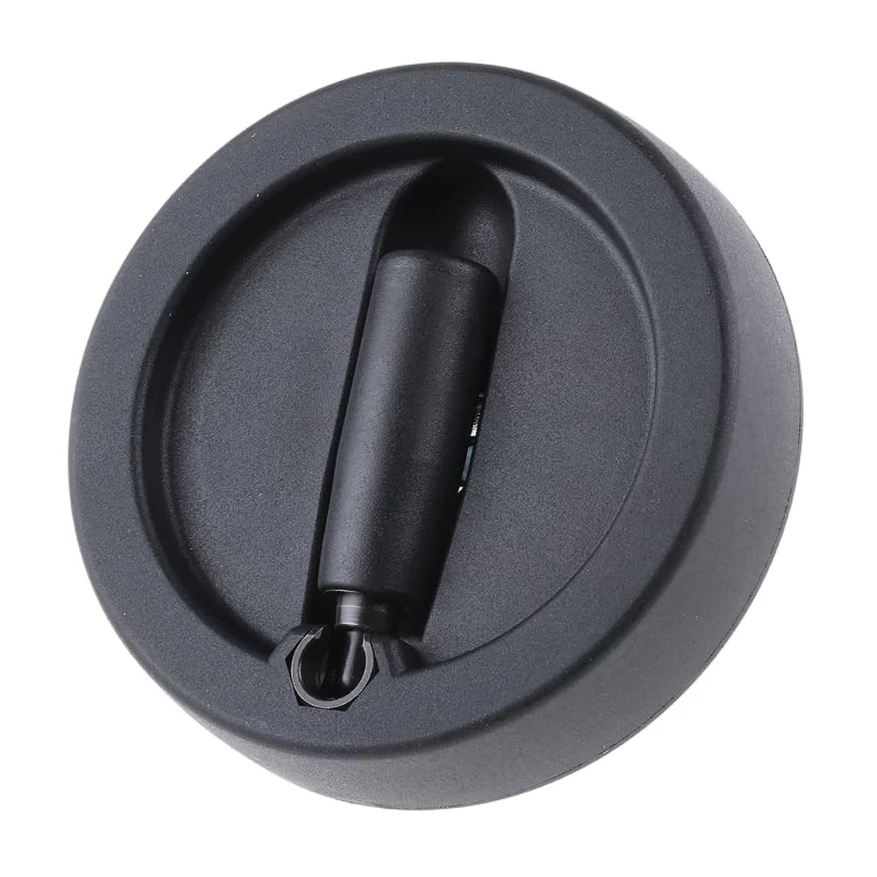 RS PRO Black Nylon Fold Away Revolving Hand Wheel 100 mm Diameter 702-7866