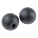 RS PRO Black Duroplast Ball Clamping Knob, Unthreaded Hole, 32 mm Diameter, 15 mm Thread Length, Hole Diameter 8 702-7813