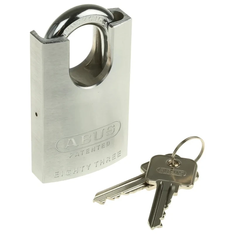 ABUS Keyed Steel Heavy Duty Padlock Weatherproof, 10 mm Shackle Diameter, 48 mm Body Width 83CS/50