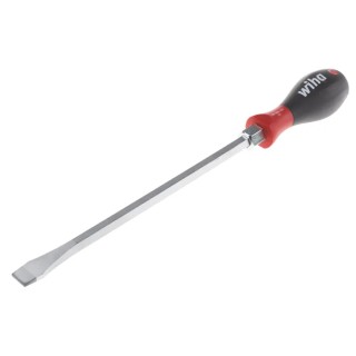 Wiha Standard Slotted Screwdriver 250 mm Blade, 371 mm Overall, Insulated Bi-Material Handle, Chrome Vanadium Steel 03232