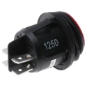 ZF Illuminated DPST On-Off On-Off Rocker Switch Panel, 16A, 28V DC, Red Actuator KDH3AEA2RBB