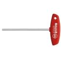 Wiha T Metric Hex Key with Hex Size 12 mm, Long Arm, Chrome Vanadium Steel, Nickel Plated, 238mm Length 00937