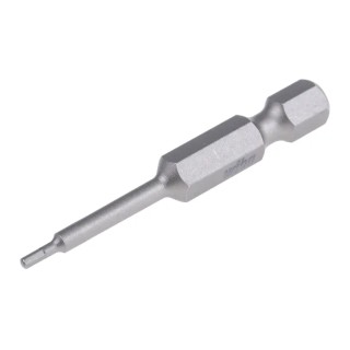 Wiha Hex Screwdriver Bit 6.35 mm Drive Size, 1.5 mm Head Size, Chrome Vanadium Steel, 50 mm Overall Length 05301