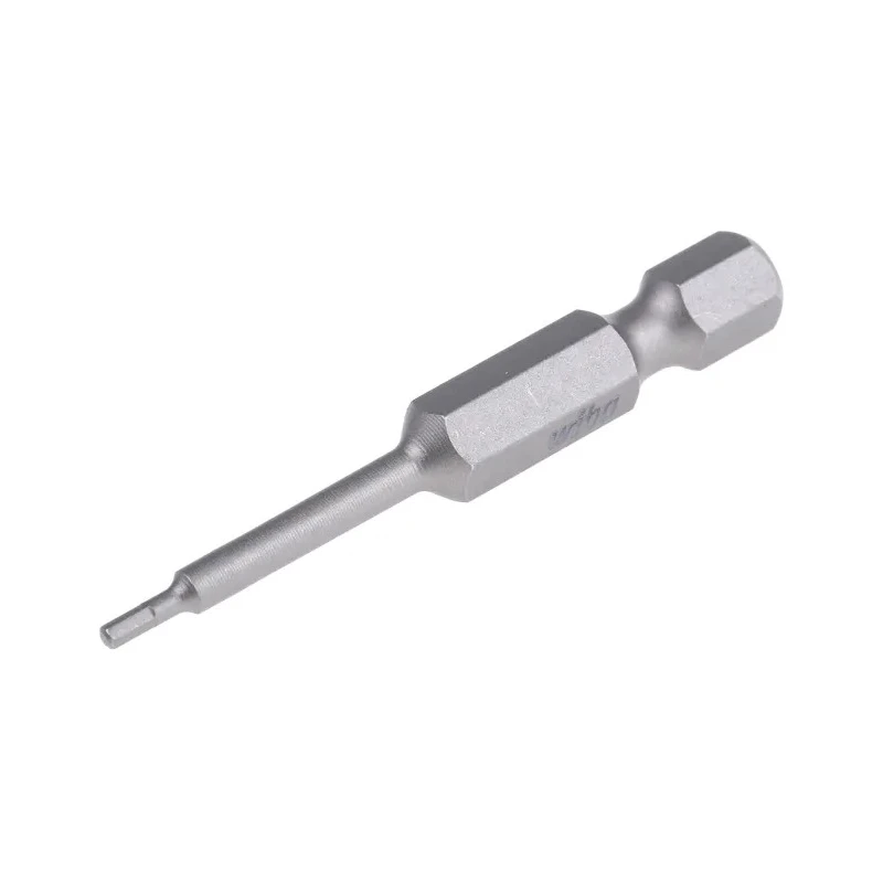 Wiha Hex Screwdriver Bit 6.35 mm Drive Size, 1.5 mm Head Size, Chrome Vanadium Steel, 50 mm Overall Length 05301