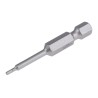 Wiha Hex Screwdriver Bit 6.35 mm Drive Size, 1.5 mm Head Size, Chrome Vanadium Steel, 50 mm Overall Length 05301