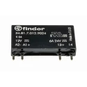 Finder 34 Series Solid State Relay, 2 A Load Current, PCB Mount, 24 V DC Load, 8-17 V Control Voltage 34.81.7.012.9024