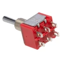 TE Connectivity Panel Mount Toggle Switch, On-Off-On SPDT, Through Hole Terminal, 28 V dc, 125 V ac 1-1825139-8