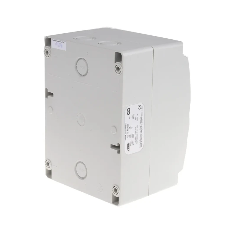 Craig & Derricott 3-Pole Base Isolator Switch IP65, 40A Current, 30 kW Power 