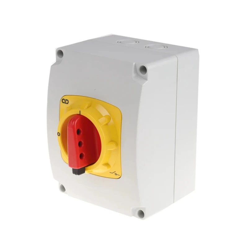 Craig & Derricott 3-Pole Base Isolator Switch IP65, 40A Current, 30 kW Power 