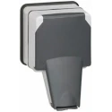 Legrand 16A Grey Power Socket Plexo 66 Indoor & Outdoor French 0 904 65