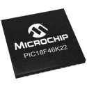 Microchip PIC18F 8-bit PIC Microcontroller 64 MHz, 64kB FLASH, 44-Pin QFN PIC18F46K22-I/ML