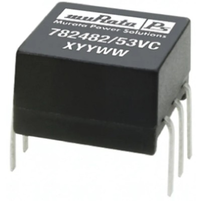 Murata Power Solutions Through Hole Pulse Transformer 1.14:1 Turns Ratio, 260μH Primary Inductance, 600mΩ 782482/53VC