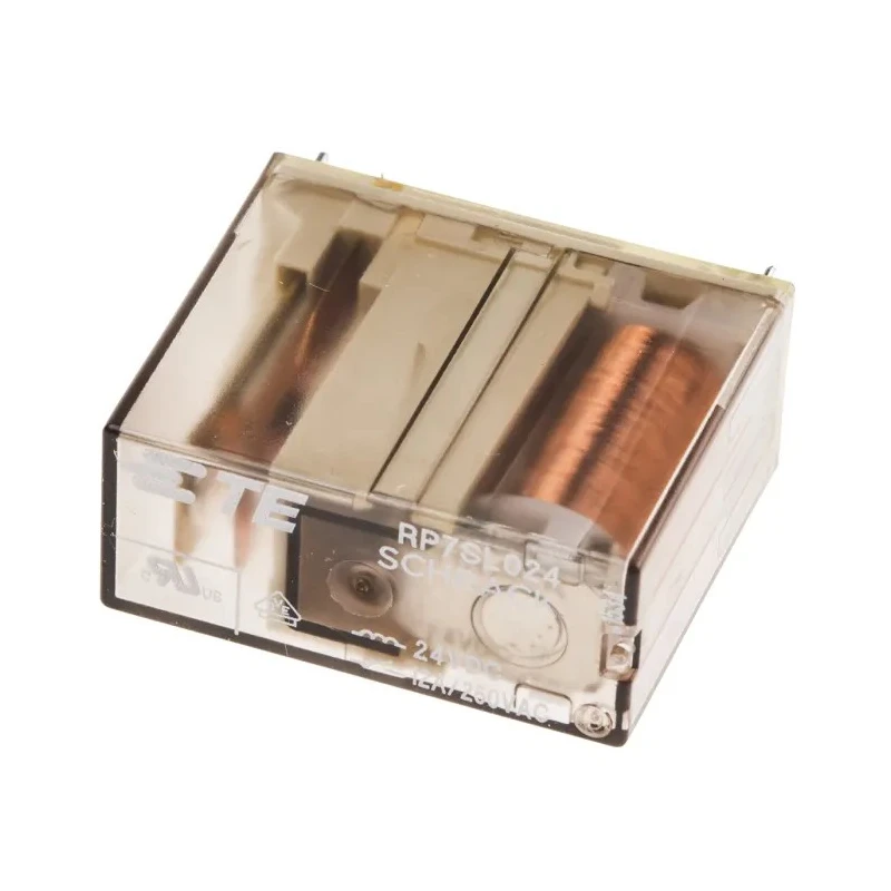 TE Connectivity PCB Power Relay, 24V dc Coil, 12A Switching Current, SPST 6-1393231-6