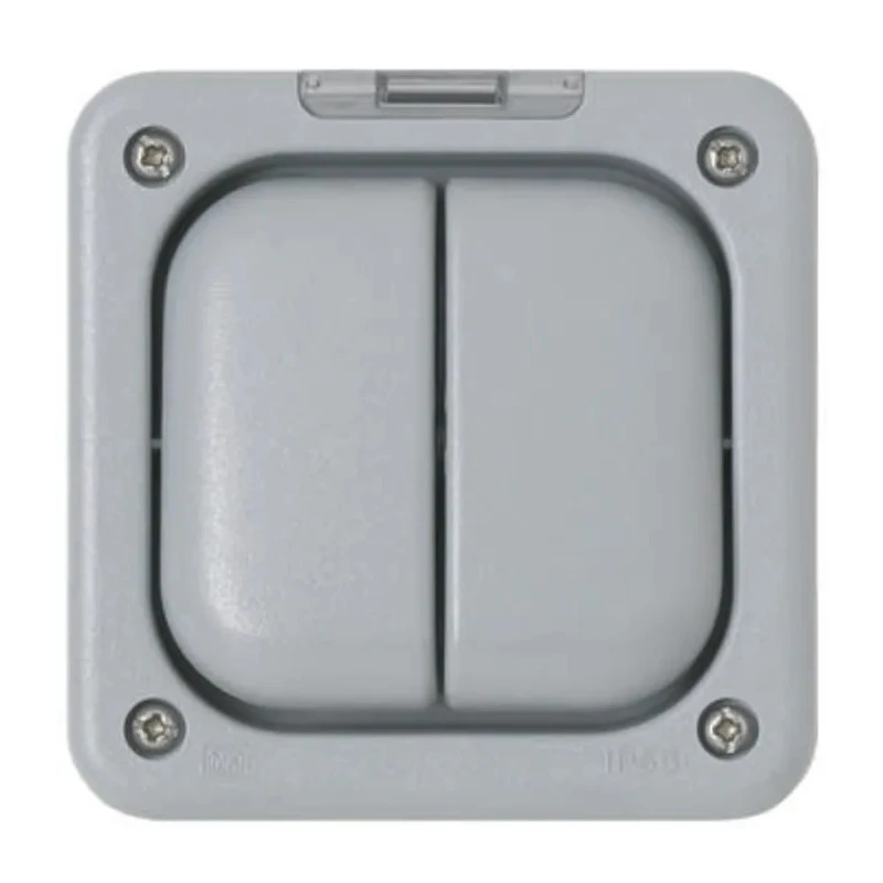 MK Electric Grey 2 Way Intermediate Press Electronic Timer Module 13A Surface Mount Polycarbonate K56422GRY