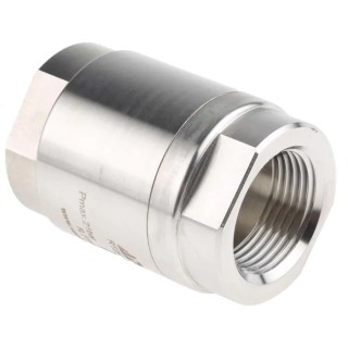 RS PRO Stainless Steel Threaded Single Non Return Valve 1 in BSP 25 bar 220°C 720-9282