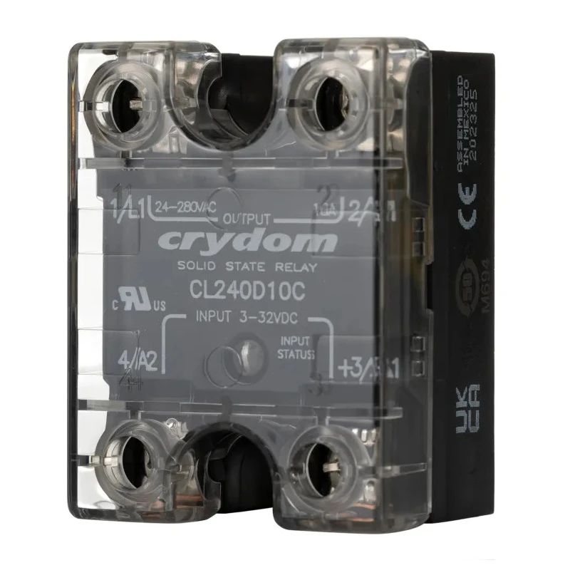 Crydom Solid State Relay Panel Mount 10 A Load 280 Vrms Load 32V dc Control CL240D10C