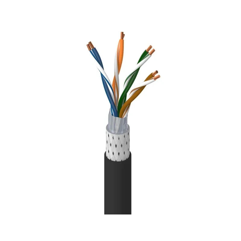 Belden Cat5e Ethernet Cable 305 m Screened Shielded Solid Copper Conductor Black PVC Jacket 