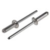 POP Aluminium Blind Rivet 4 mm Diameter 14 mm Length Dome Head Plain Finish TAPD512BS