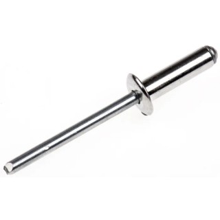 POP Aluminium Blind Rivet Dome Head 4.8 mm Diameter, 16.5 mm Length, Steel Mandrel TAPD614BS