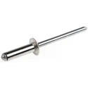 POP Aluminium Blind Rivet Dome Head 4.8 mm Diameter, 16.5 mm Length, Steel Mandrel TAPD614BS