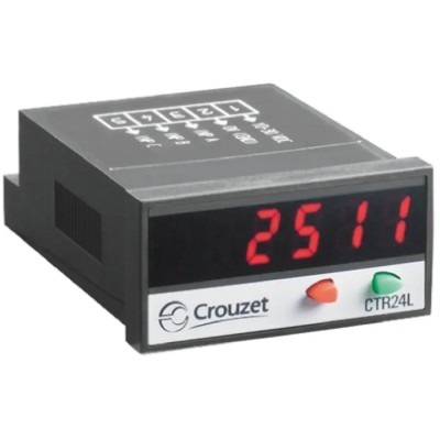 Crouzet Multifunction 6 Digit LED Panel Mount Counter 10-30 Vdc CTR24L