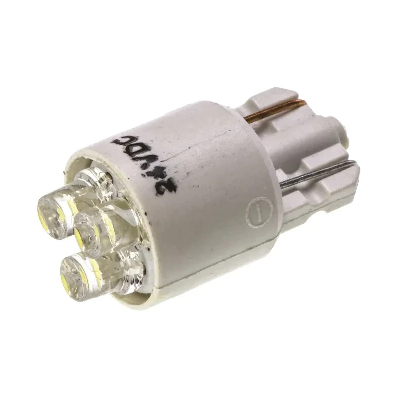 JKL Components White Indicator Lamp 24V dc Wedge Base 10.4 mm Diameter LE-0903-04W