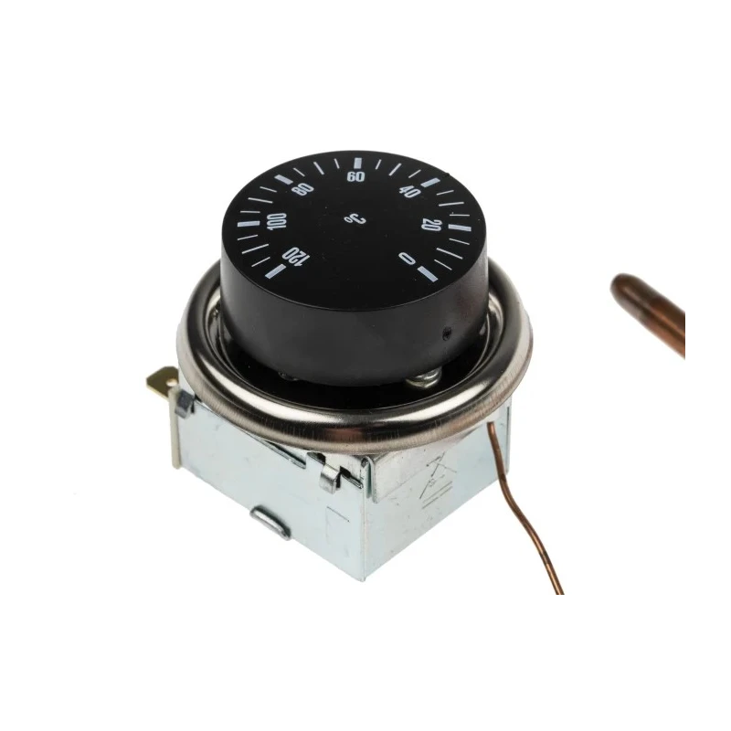 Altecnic Capillary Thermostat, Closes at 20 °C, 120 °C Max, Manual Reset, SPDT, 15 A, Panel Mount 733-4710