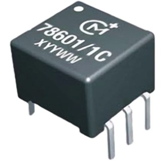 Murata Power Solutions Pulse Transformer Through Hole Mount, 1:1:1 Turns Ratio, 67μH Primary Inductance, 0.18Ω 78602/4C