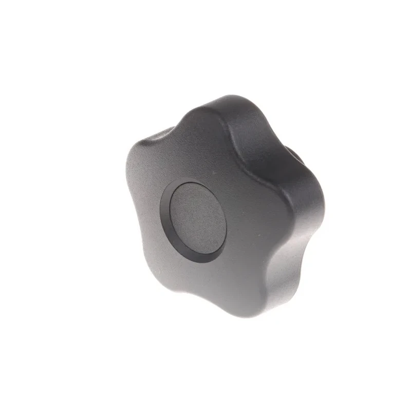 Elesa Black Polypropylene Multiple Lobes Clamping Knob with Brass Insert, Threaded Hole, 50 mm Diameter 69953