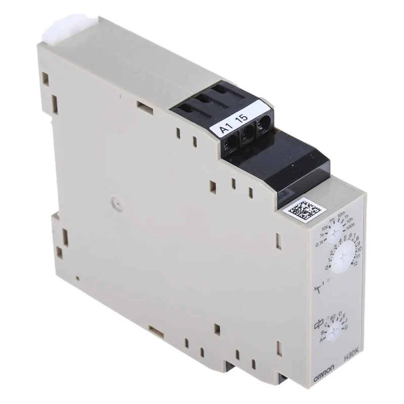 Omron DIN Rail Timer Relay Multifunction 1-Contact SPDT 12-240 V DC 24-240 V AC 0.1s-1200h H3DK
