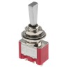 RS PRO Toggle Switch Panel Mount On-Off-On SPDT 3A 26 V dc 250 V ac Chrome Plated Brass Actuator 734-7000