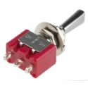RS PRO Toggle Switch Panel Mount On-Off-On SPDT 3A 26 V dc 250 V ac Chrome Plated Brass Actuator 734-7000